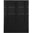 Meridian Furniture Adam Black Chenille Fabric Queen Bed