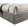 Meridian Furniture Adam Grey Chenille Fabric Full Bed