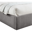 Meridian Furniture Adam Grey Chenille Fabric Queen Bed