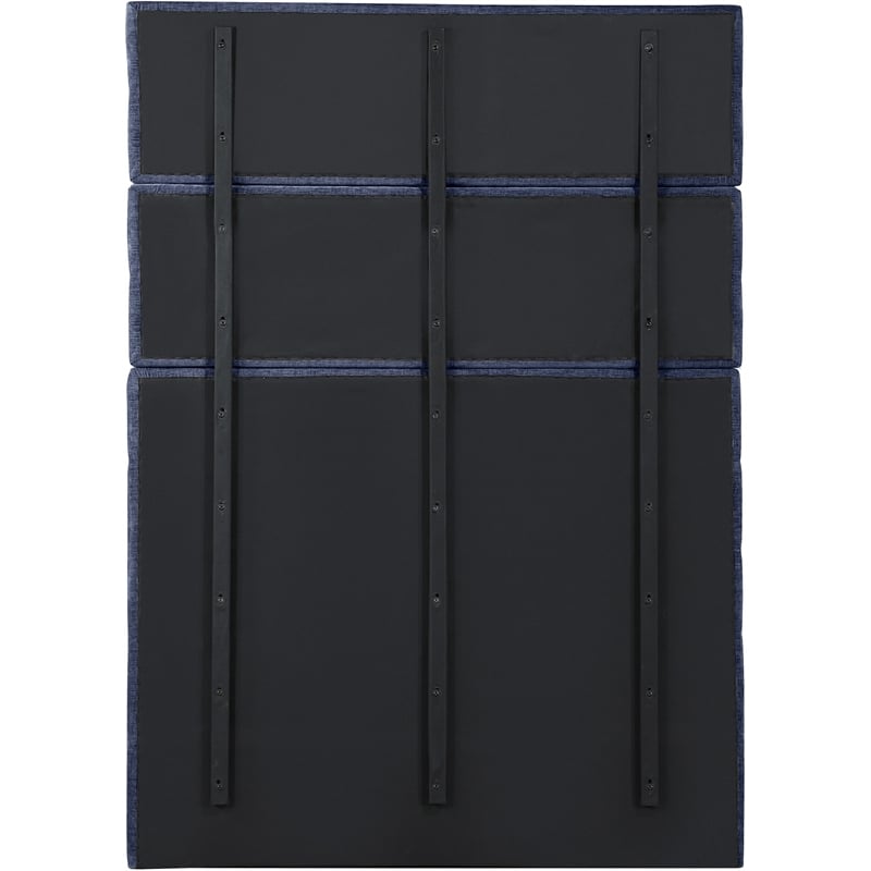 Meridian Furniture Adam Navy Chenille Fabric Full Bed