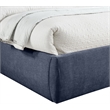 Meridian Furniture Adam Navy Chenille Fabric Queen Bed