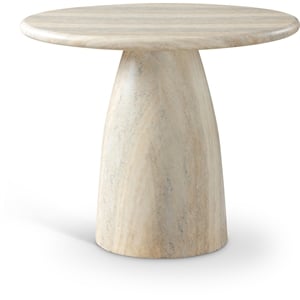 Meridian Furniture Cosenza 36&quot Travertine Indoor/Outdoor Concrete Dining Table