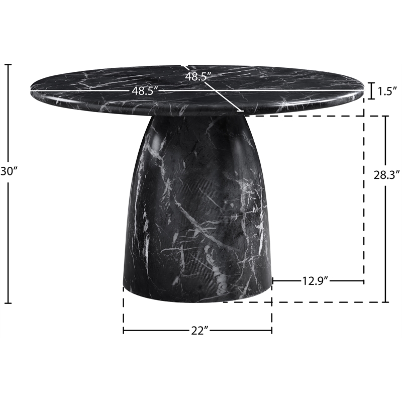 Meridian Furniture Cosenza Black 48.5