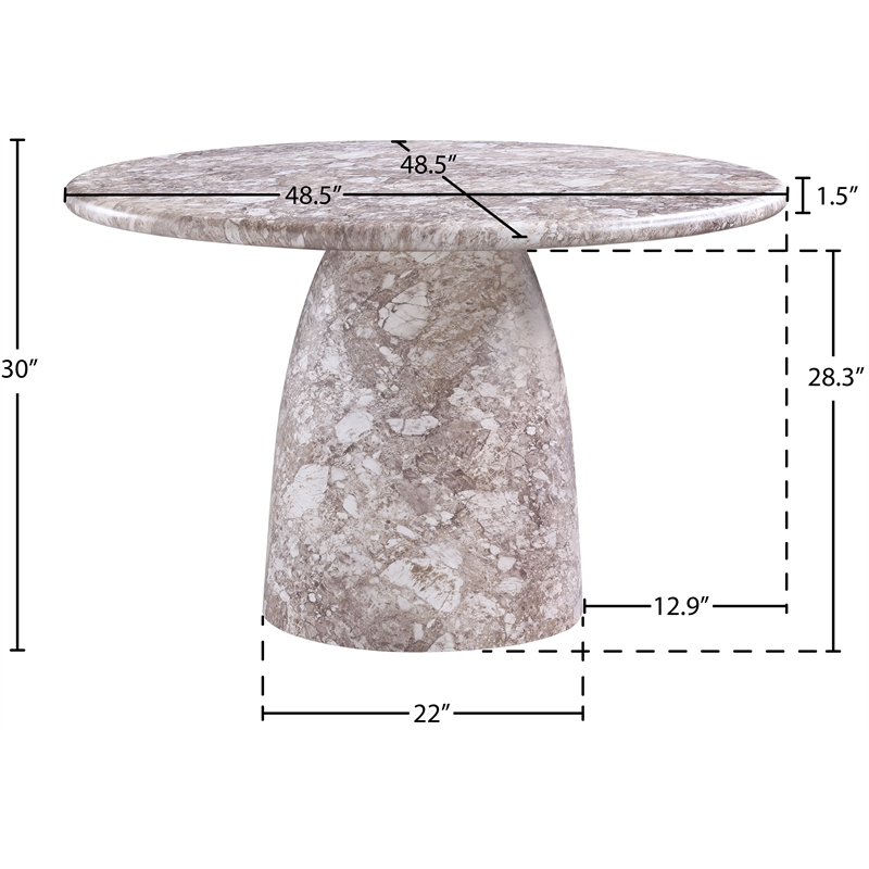 Meridian Furniture Cosenza Brown 48.5