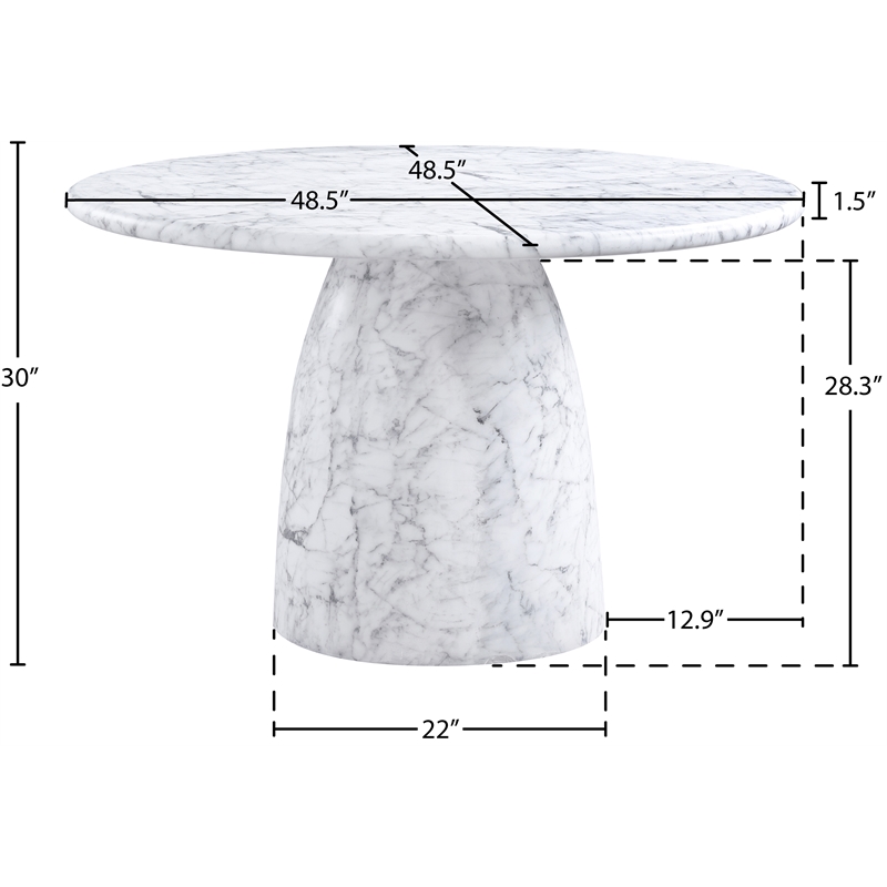 Meridian Furniture Cosenza White 48.5
