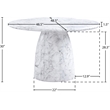 Meridian Furniture Cosenza White 48.5
