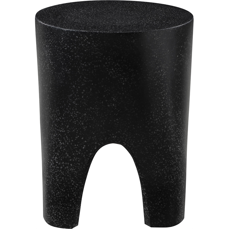Meridian Furniture Foligno Black Indoor/Outdoor Concrete End Table