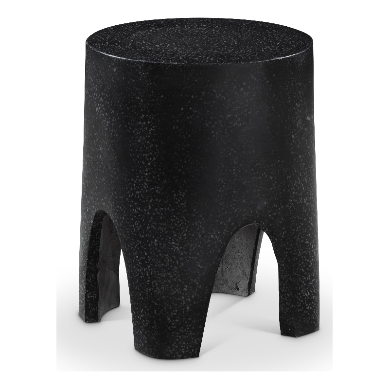 Meridian Furniture Foligno Black Indoor/Outdoor Concrete End Table