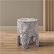 Meridian Furniture Foligno Brown Indoor/Outdoor Concrete End Table