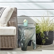 Meridian Furniture Foligno Green Indoor/Outdoor Concrete End Table