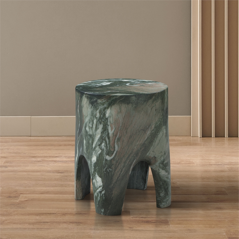 Meridian Furniture Foligno Green Indoor/Outdoor Concrete End Table
