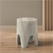 Meridian Furniture Foligno Travertine Indoor/Outdoor Concrete End Table