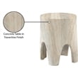 Meridian Furniture Foligno Travertine Indoor/Outdoor Concrete End Table