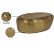 Meridian Furniture Capsule Gold Aluminum Coffee Table