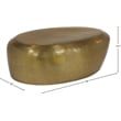 Meridian Furniture Capsule Gold Aluminum Coffee Table