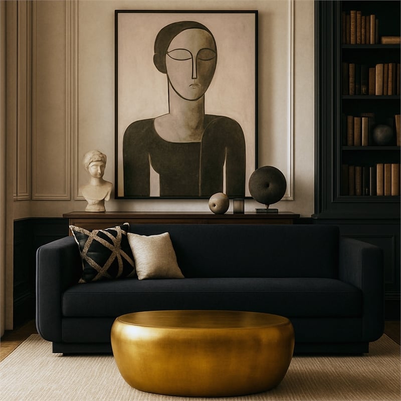 Meridian Furniture Capsule Gold Aluminum Coffee Table