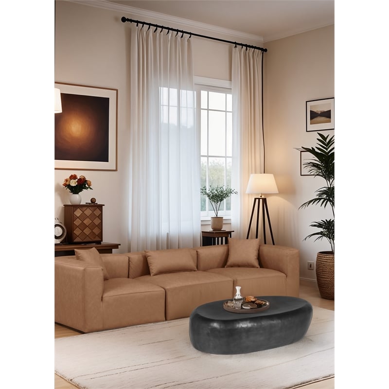 Meridian Furniture Capsule Black Aluminum Coffee Table