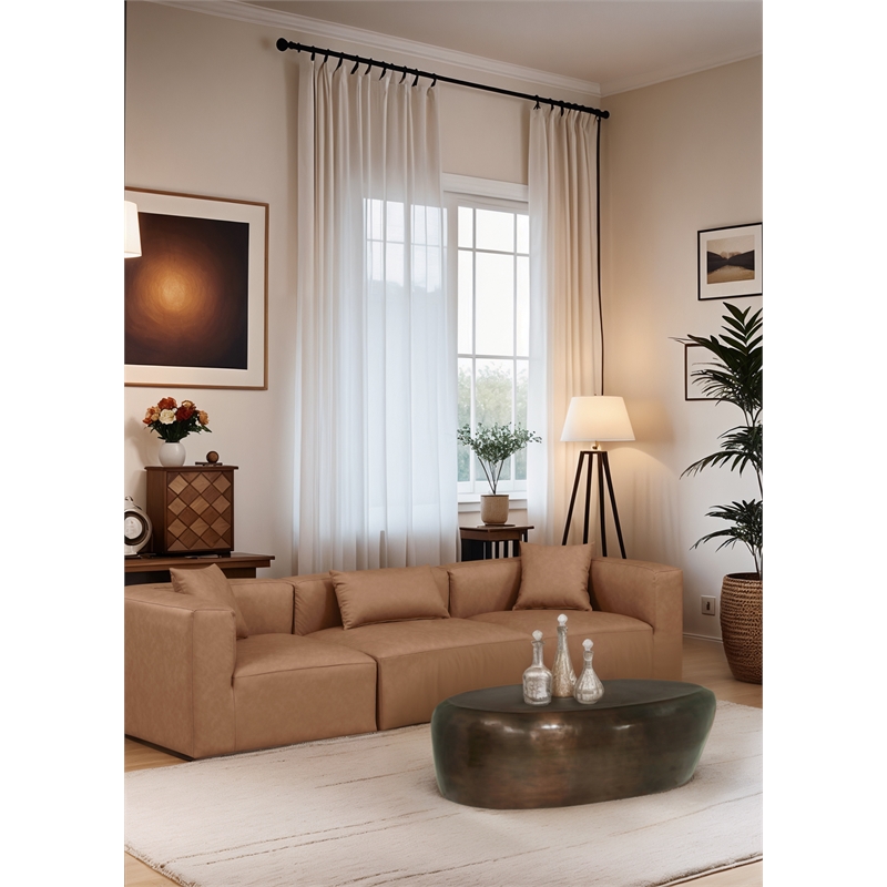 Meridian Furniture Capsule Brown Aluminum Coffee Table