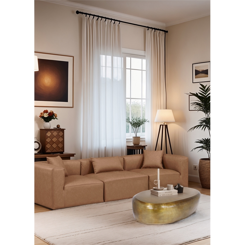 Meridian Furniture Capsule Gold Aluminum Coffee Table