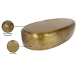 Meridian Furniture Capsule Gold Aluminum Coffee Table