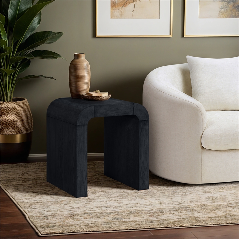Meridian Furniture Toulon Black Oak Veneer End Table