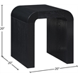 Meridian Furniture Toulon Black Oak Veneer End Table