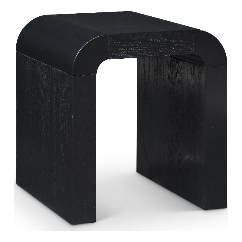 Meridian Furniture Toulon Black Oak Veneer End Table