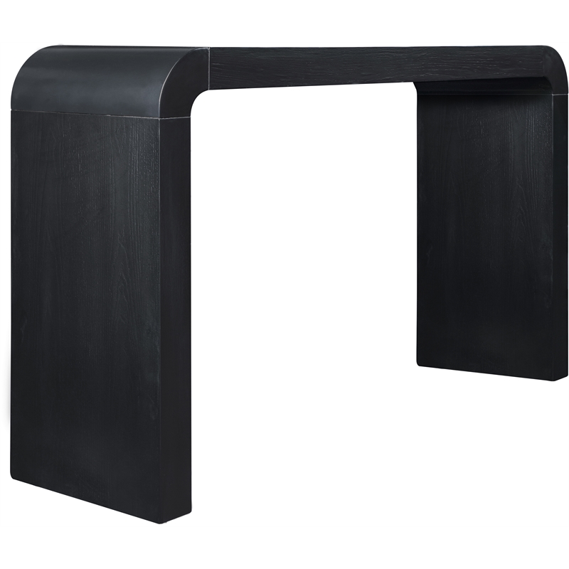 Meridian Furniture Toulon Black Oak Veneer Console Table