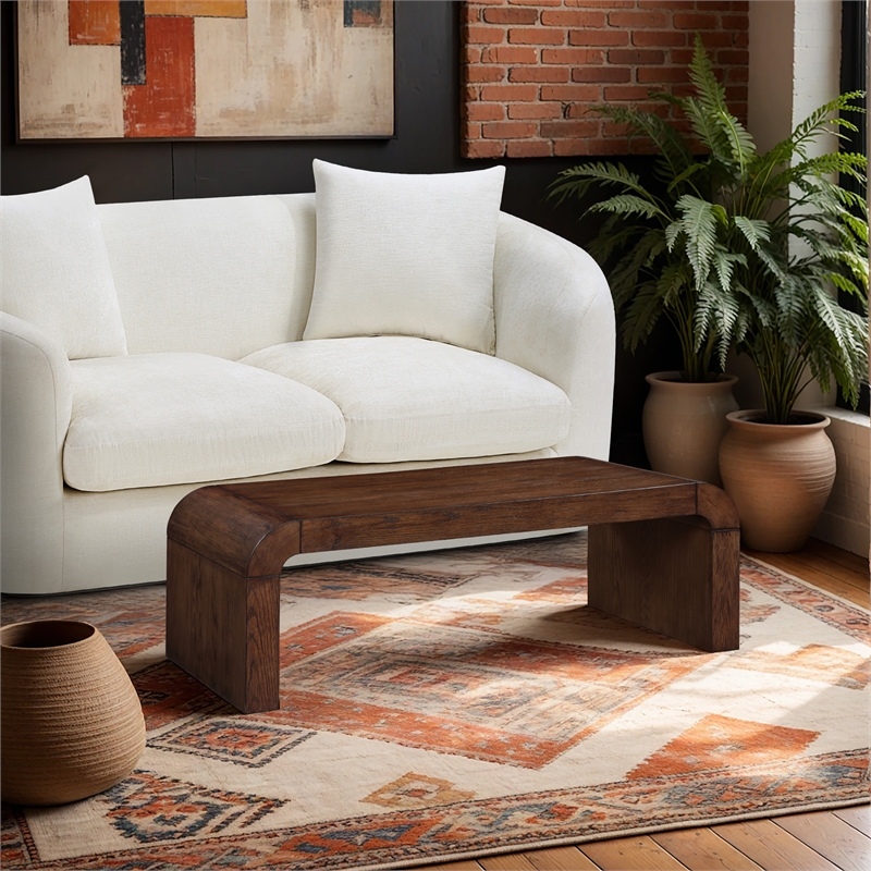Meridian Furniture Toulon Brown Oak Veneer Coffee Table