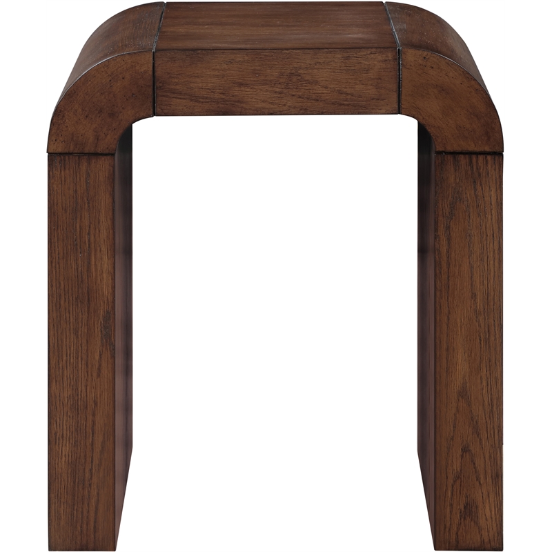 Meridian Furniture Toulon Brown Oak Veneer End Table