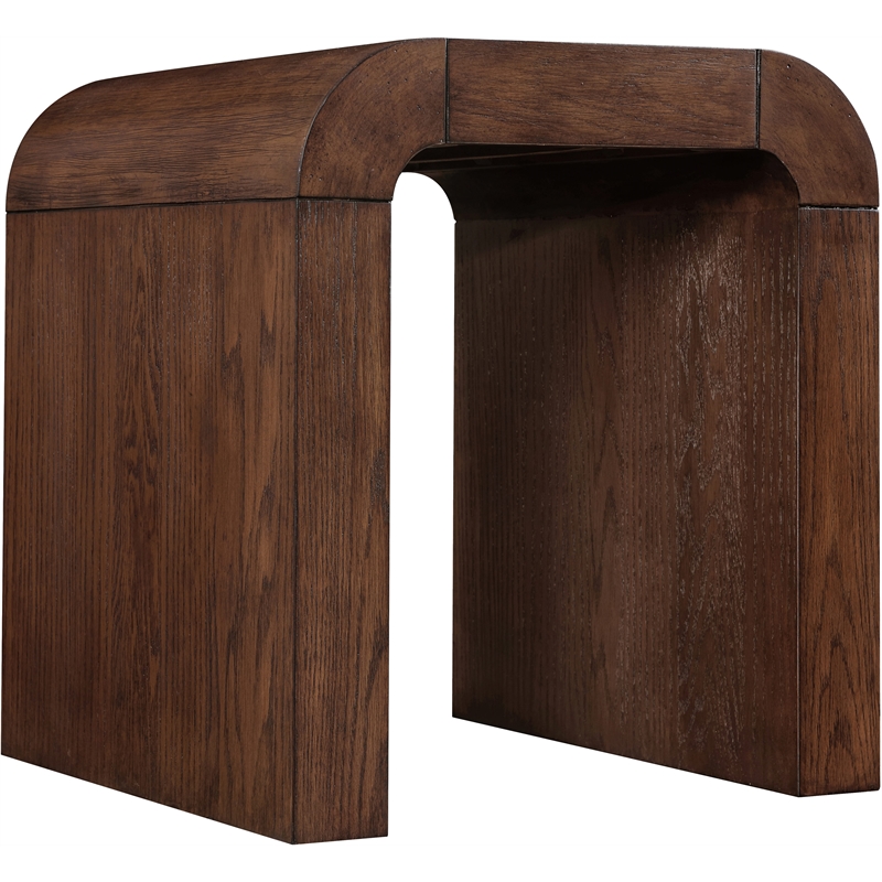 Meridian Furniture Toulon Brown Oak Veneer End Table