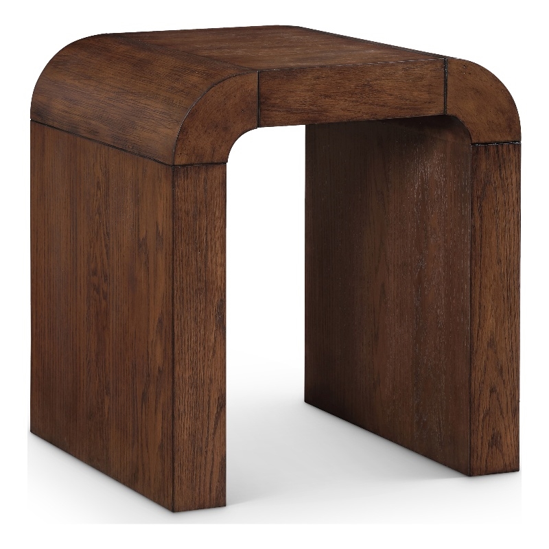 Meridian Furniture Toulon Brown Oak Veneer End Table