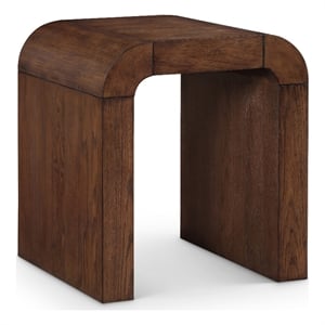Meridian Furniture Toulon Brown Oak Veneer End Table