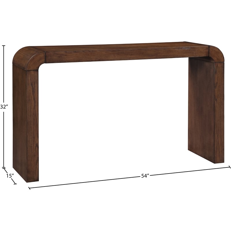Meridian Furniture Toulon Brown Oak Veneer Console Table