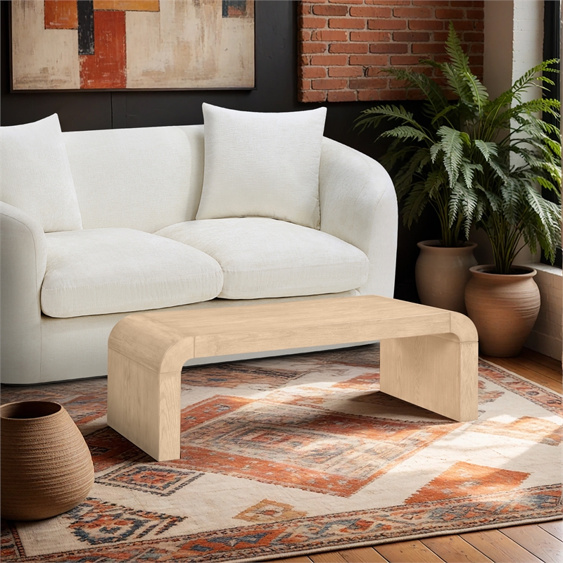 Meridian Furniture Toulon Natural Oak Veneer Coffee Table