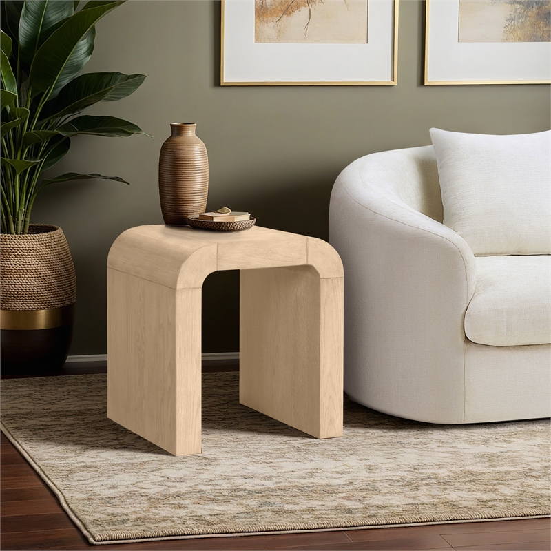 Meridian Furniture Toulon Natural Oak Veneer End Table