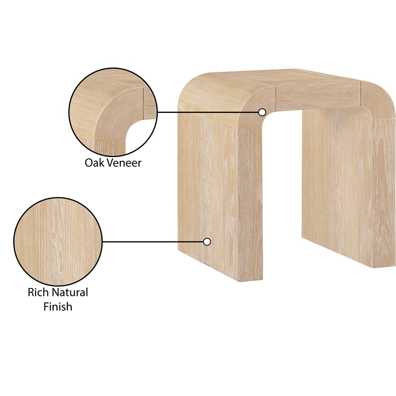 Meridian Furniture Toulon Natural Oak Veneer End Table