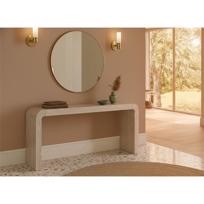 Meridian Furniture Toulon Natural Oak Veneer Console Table