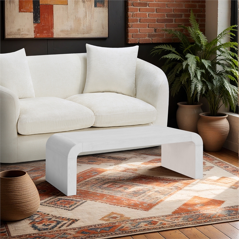 Meridian Furniture Toulon White Oak Veneer Coffee Table