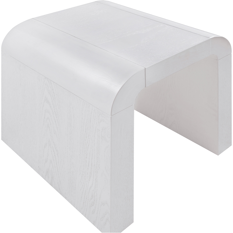 Meridian Furniture Toulon White Oak Veneer End Table