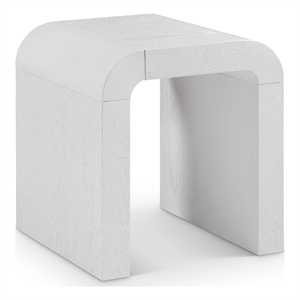 Meridian Furniture Toulon White Oak Veneer End Table