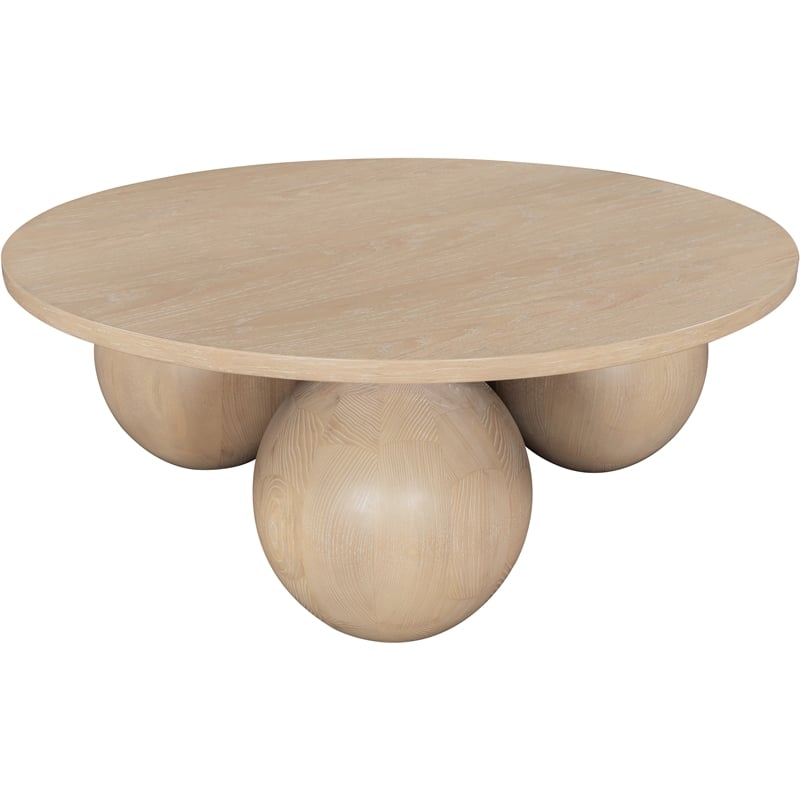 Meridian Furniture Fitch Natural Oak Veneer Coffee Table