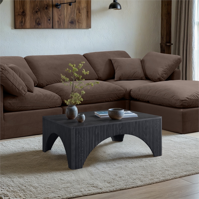 Meridian Furniture Toulon Black Oak Veneer Coffee Table