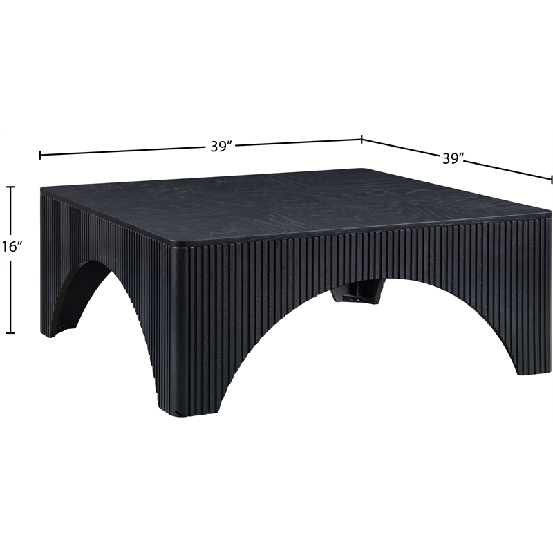 Meridian Furniture Toulon Black Oak Veneer Coffee Table