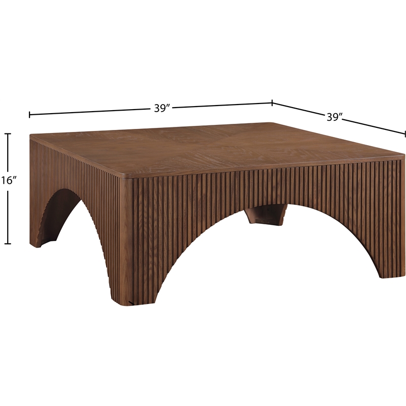 Meridian Furniture Toulon Brown Oak Veneer Coffee Table