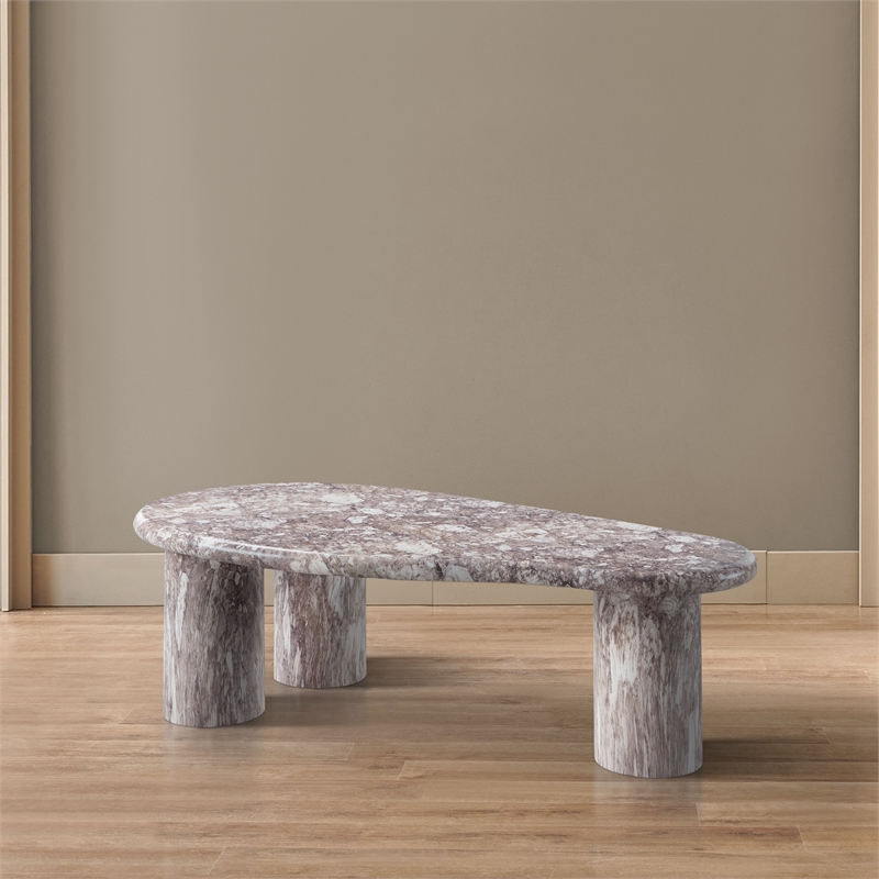 Meridian Furniture Sassari Brown Indoor/Outdoor Concrete Coffee Table