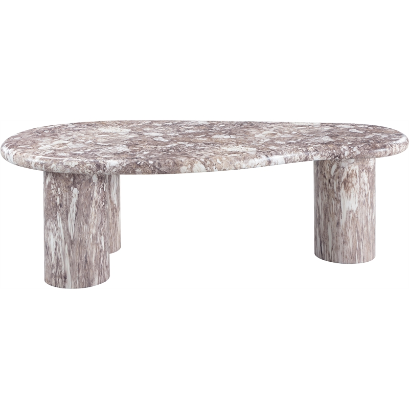 Meridian Furniture Sassari Brown Indoor/Outdoor Concrete Coffee Table