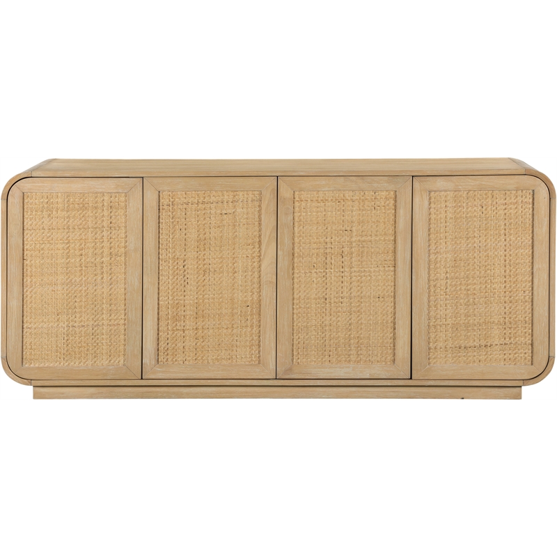 Meridian Furniture Windsor Natural Cane Wood Sideboard/Buffet