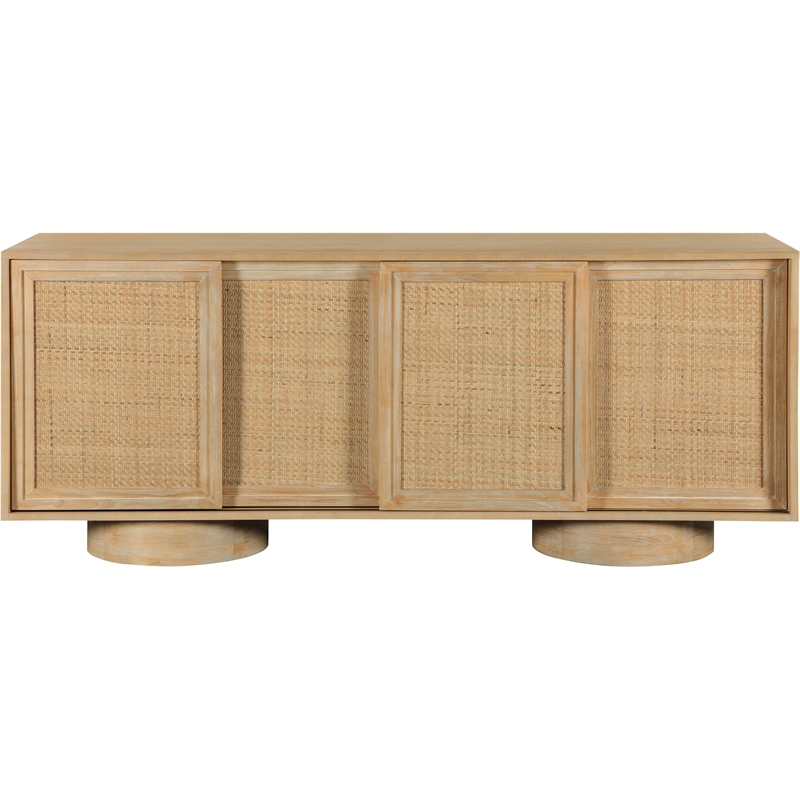 Meridian Furniture Windsor Natural Cane Wood Sideboard/Buffet