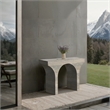 Meridian Furniture Pomezia Travertine Finish Console Table